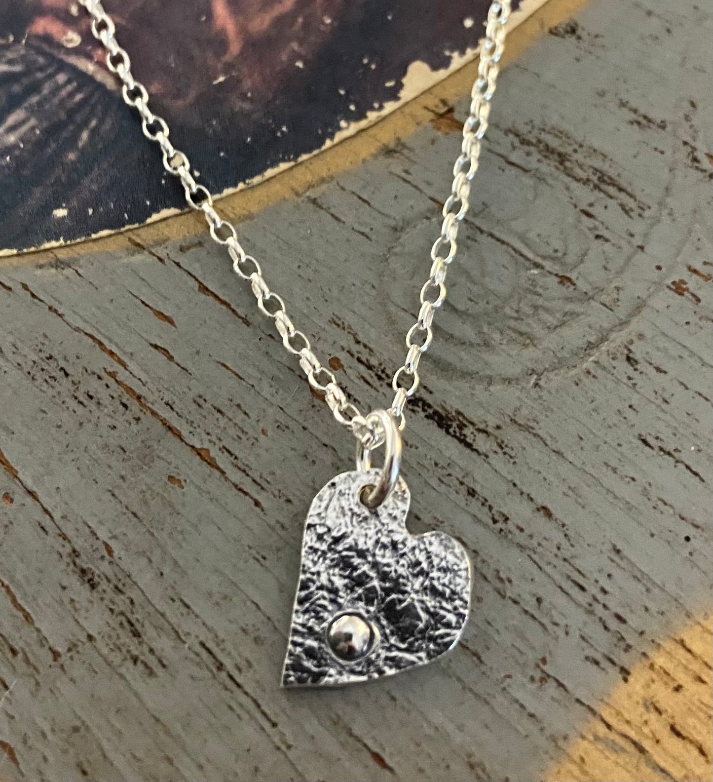 Sterling Silver Handmade Small Heart Pendant