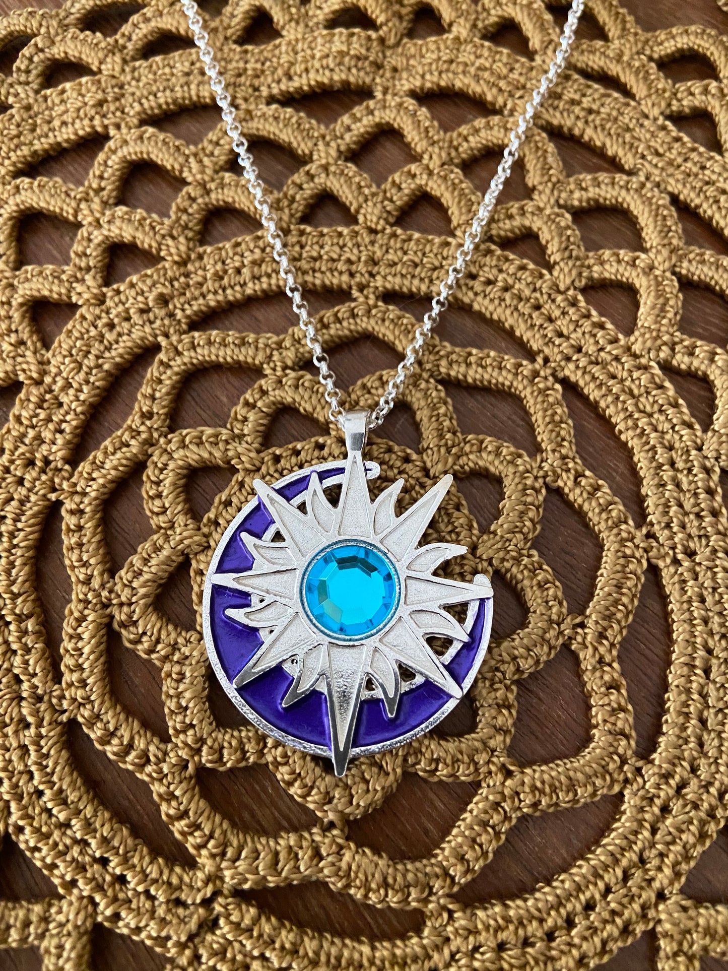Sterling Silver Handmade Bright finish Twitches Sun/Moon Pendant “15 year anniversary edition”