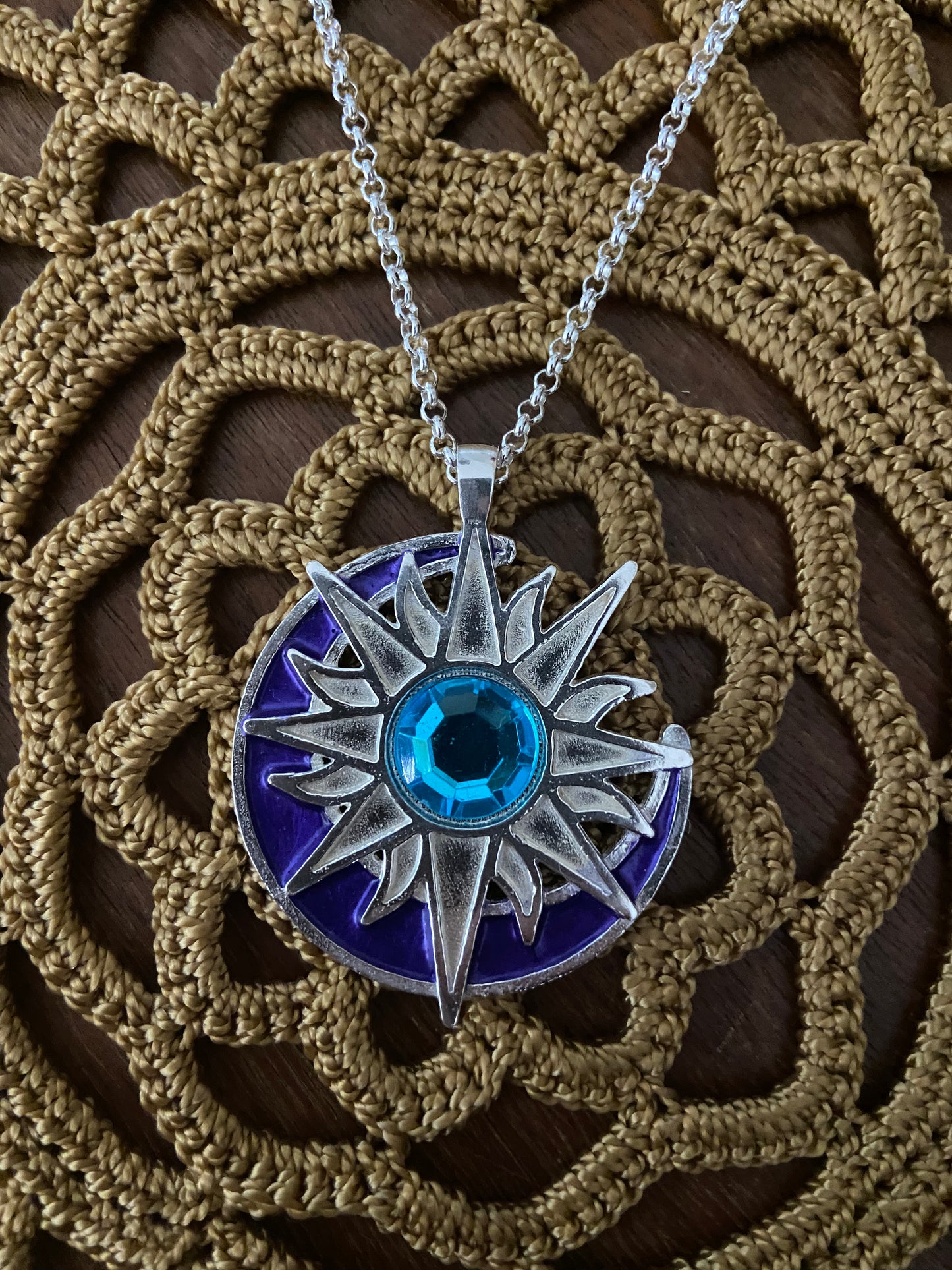 Sterling Silver Handmade Bright finish Twitches Sun/Moon Pendant “15 year anniversary edition”
