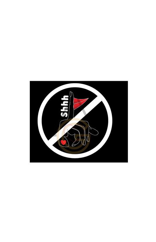 Stop the Silence Stickers (black sticker)